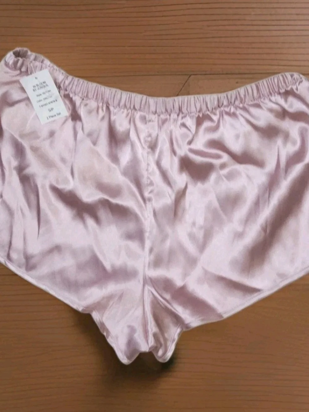 In Bloom By Jonquil Satin Lace Sleep Shorts - Blush Pink